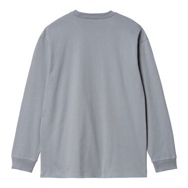 Tričko Carhartt WIP L/S Chase T-Shirt "Mirror / Gold" Modrá | I026392_1R2_XX, 4