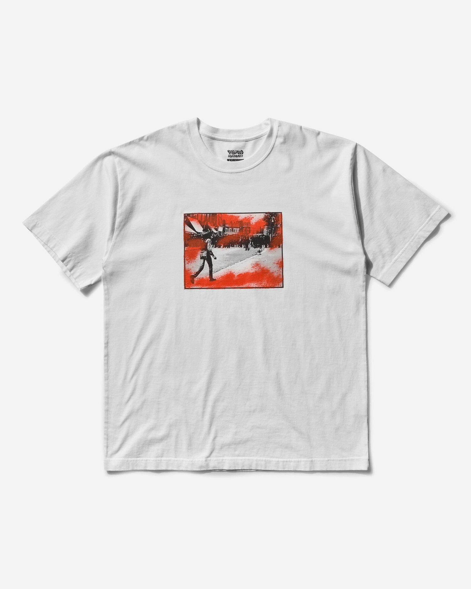 Tričko Neighborhood Rebel Dread Print T-Shirt Biela | 242PCDRN-ST01S WHITE, 1