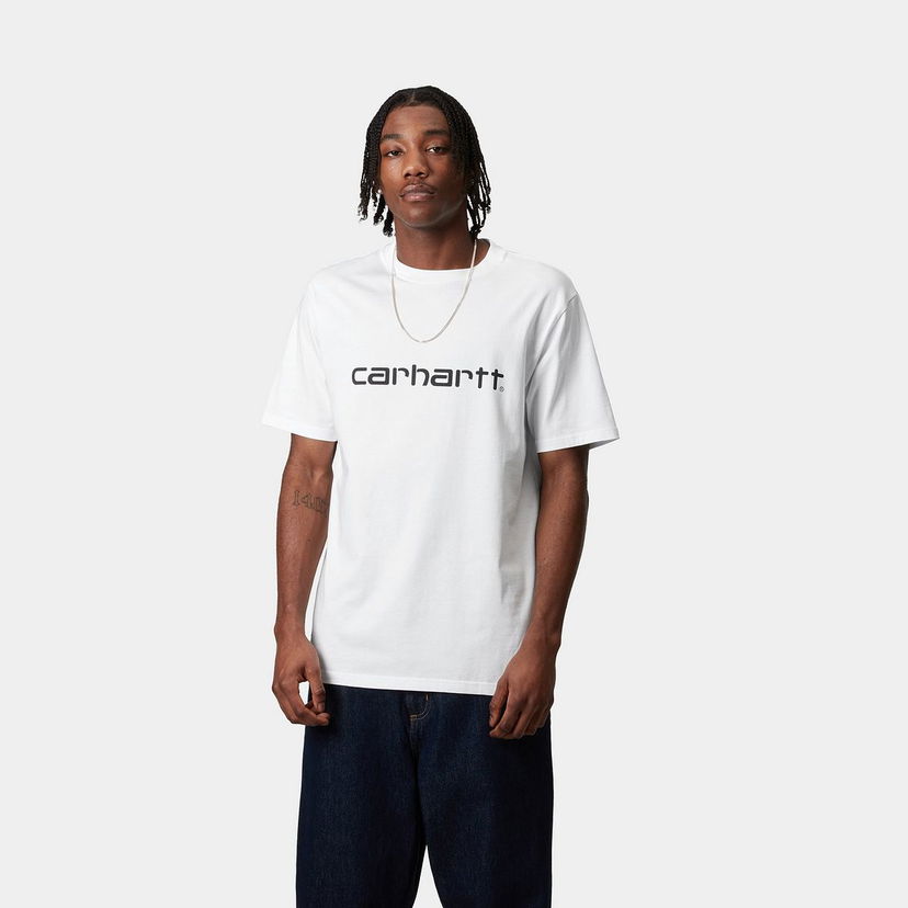 Tričko Carhartt WIP Script Short Sleeve T-Shirt Biela | I035700_8