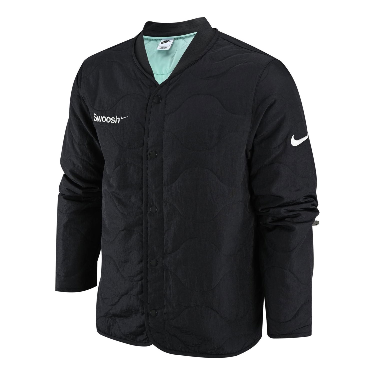 Vetrovka Nike Swoosh Logo Padded Jacket Čierna | FB1909-060, 0