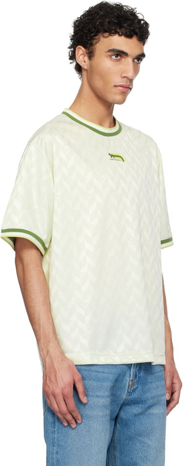 Tričko MAISON KITSUNÉ Maison Kitsuné Jacquard Flash Fox Oversize T-Shirt Béžová | OM00118KJ7021, 1
