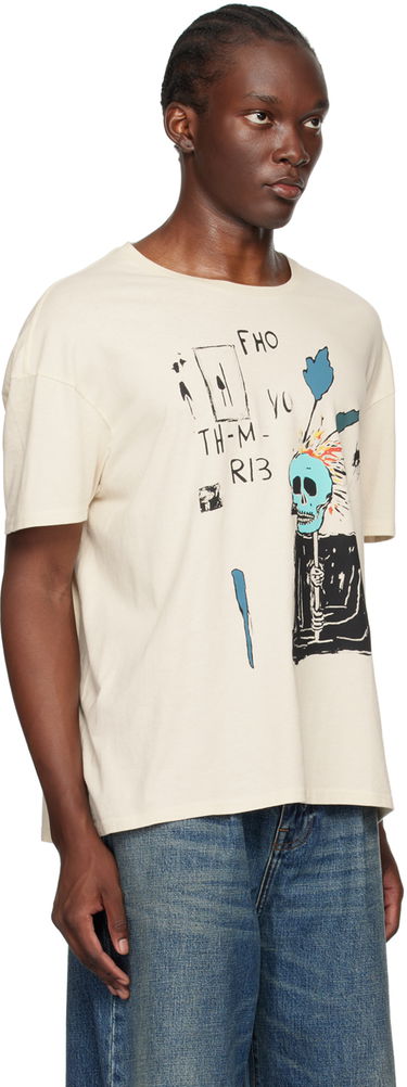 Tričko R13 R13 Punk Sketch T-Shirt Béžová | R13WK141-111AL, 4