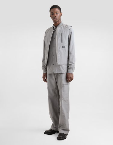 Bunda Dolce & Gabbana Dolce & Gabbana Technical Fabric Shirt Jacket Šedá | G9BMGTFUS26N0040, 1