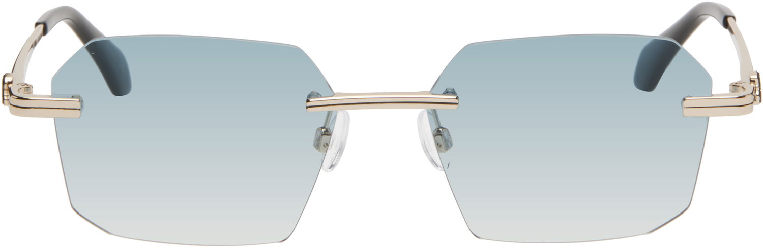 Slnečné okuliare Palm Angels Palm Angels Quartz Sunglasses Modrá | PERI10GS25MET0017644, 0