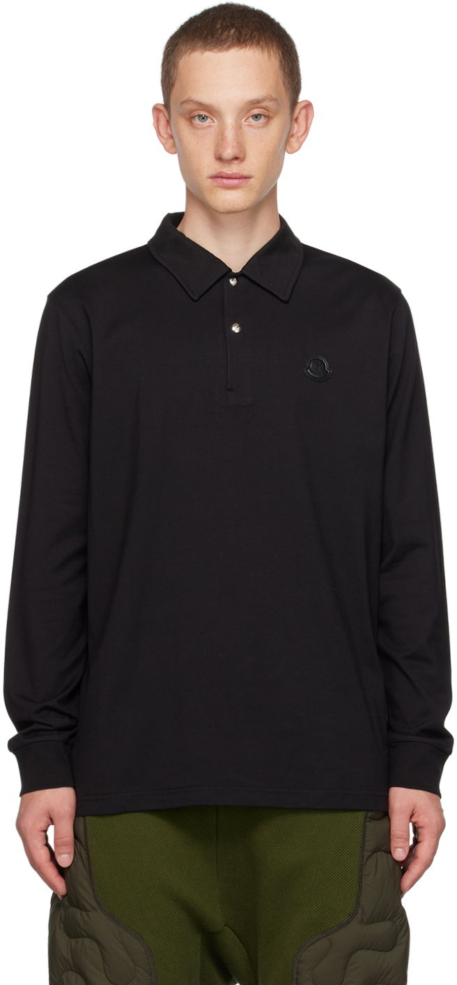 Polo tričko Moncler Patch Čierna | I20918B00005 89A9N, 0