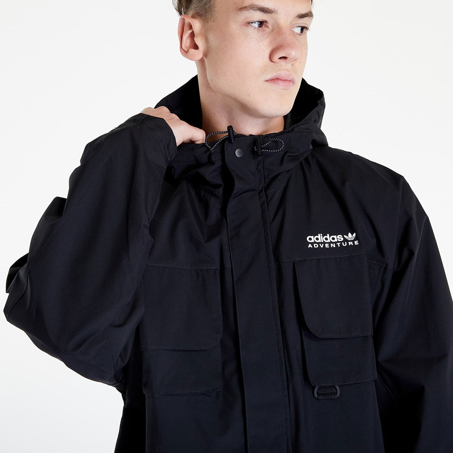 Prešívaná bunda adidas Originals Adventure Map Jacket Čierna | HK4996, 0