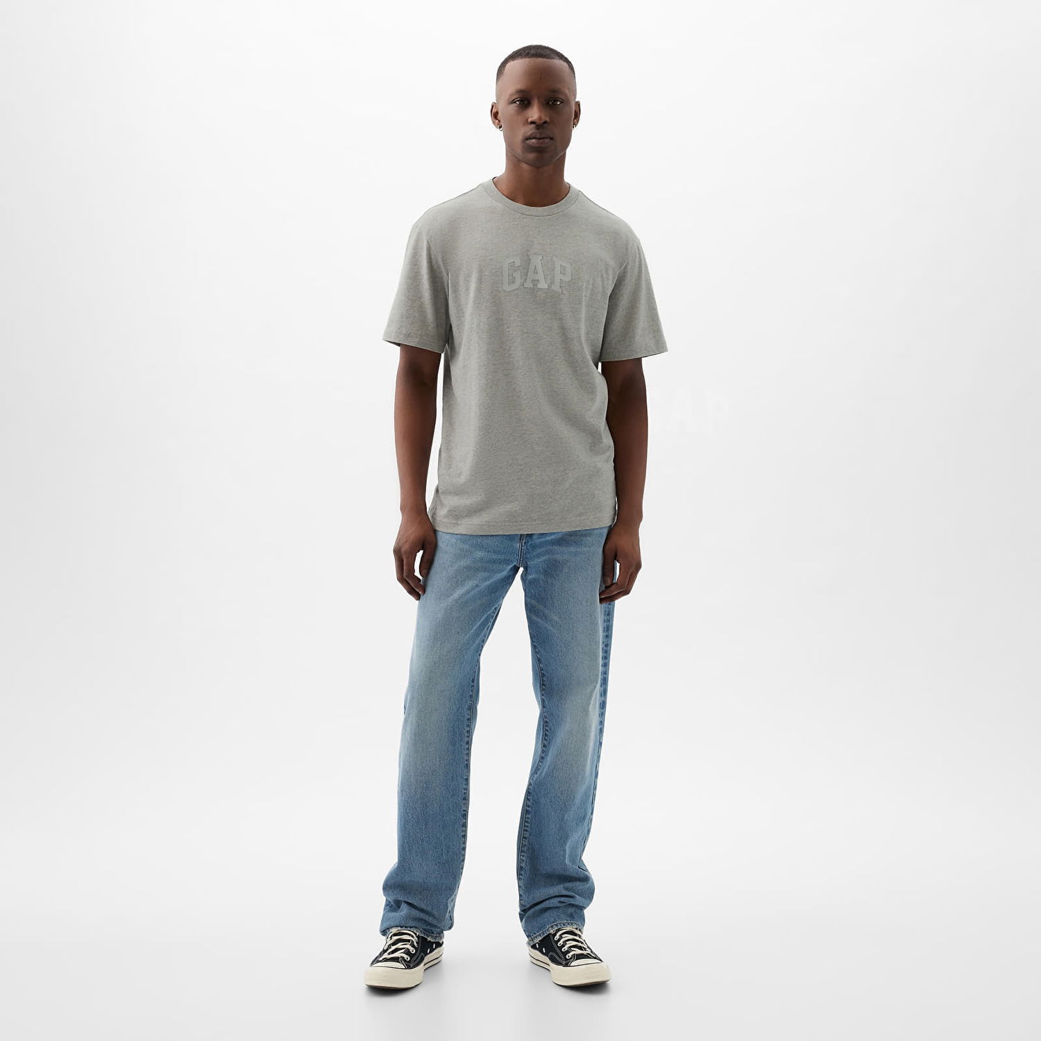 Tričko GAP Logo Tee B10 Grey Heather Šedá | 888270-01, 1