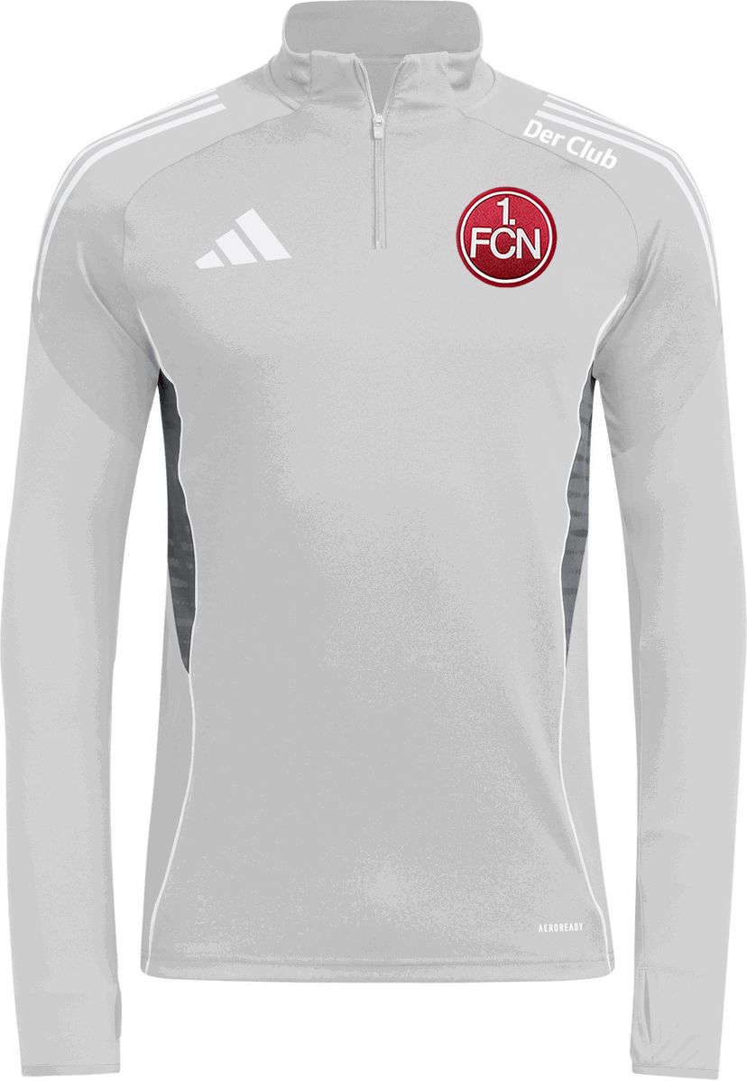 Mikina adidas Originals 1. FC Nürnberg Der Club AEROREADY Quarter-Zip Training Top Šedá | 6fcnjj1517