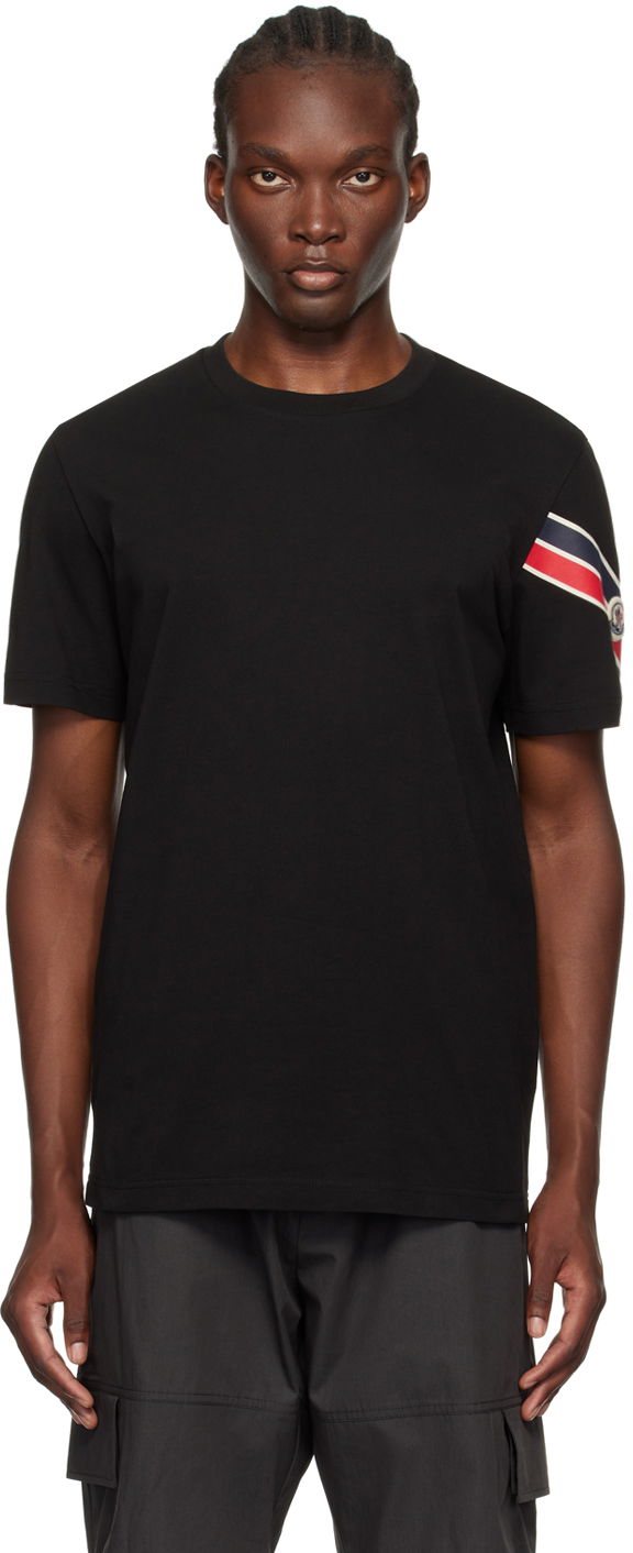 Tričko Moncler Black Tricolor T-Shirt Čierna | J20918C0002989AKK, 0