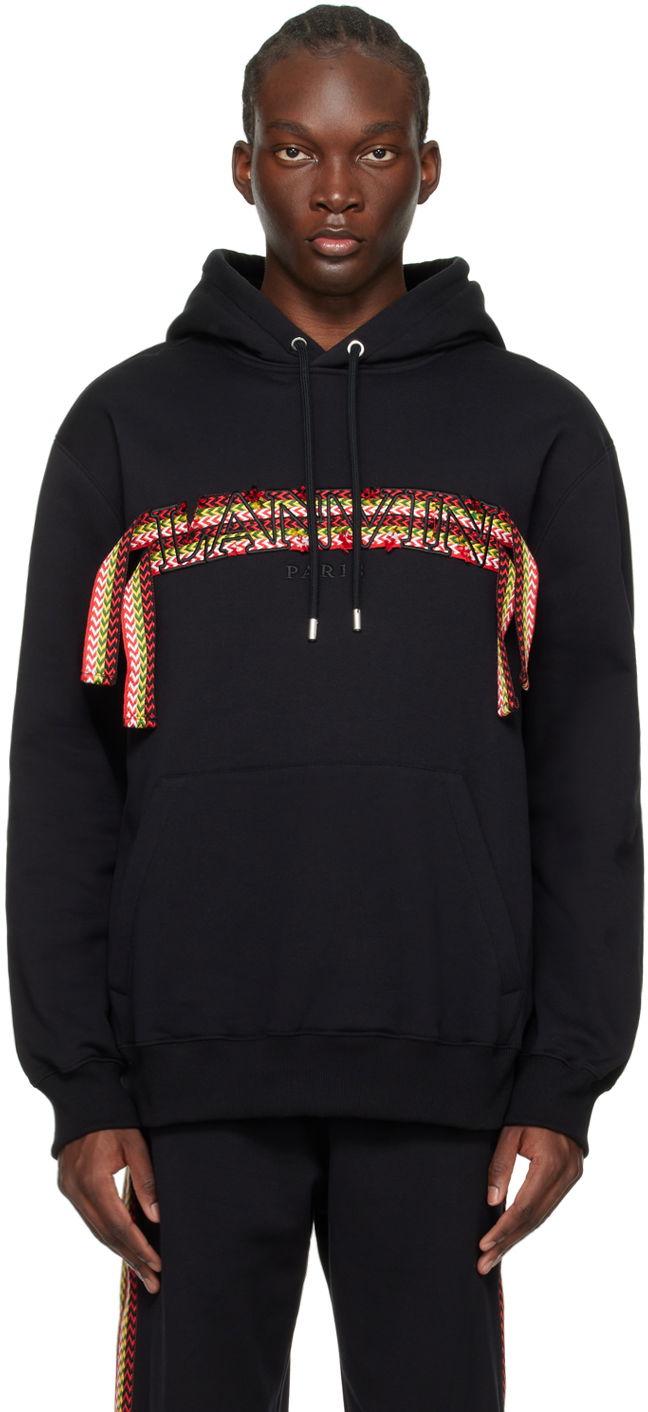 Mikina LANVIN Curb Hoodie Čierna | RM-HO0009-J199-P24, 0