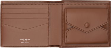Peňaženka Givenchy Givenchy Grained Leather Wallet Hnedá | BK60FRK21M231, 2