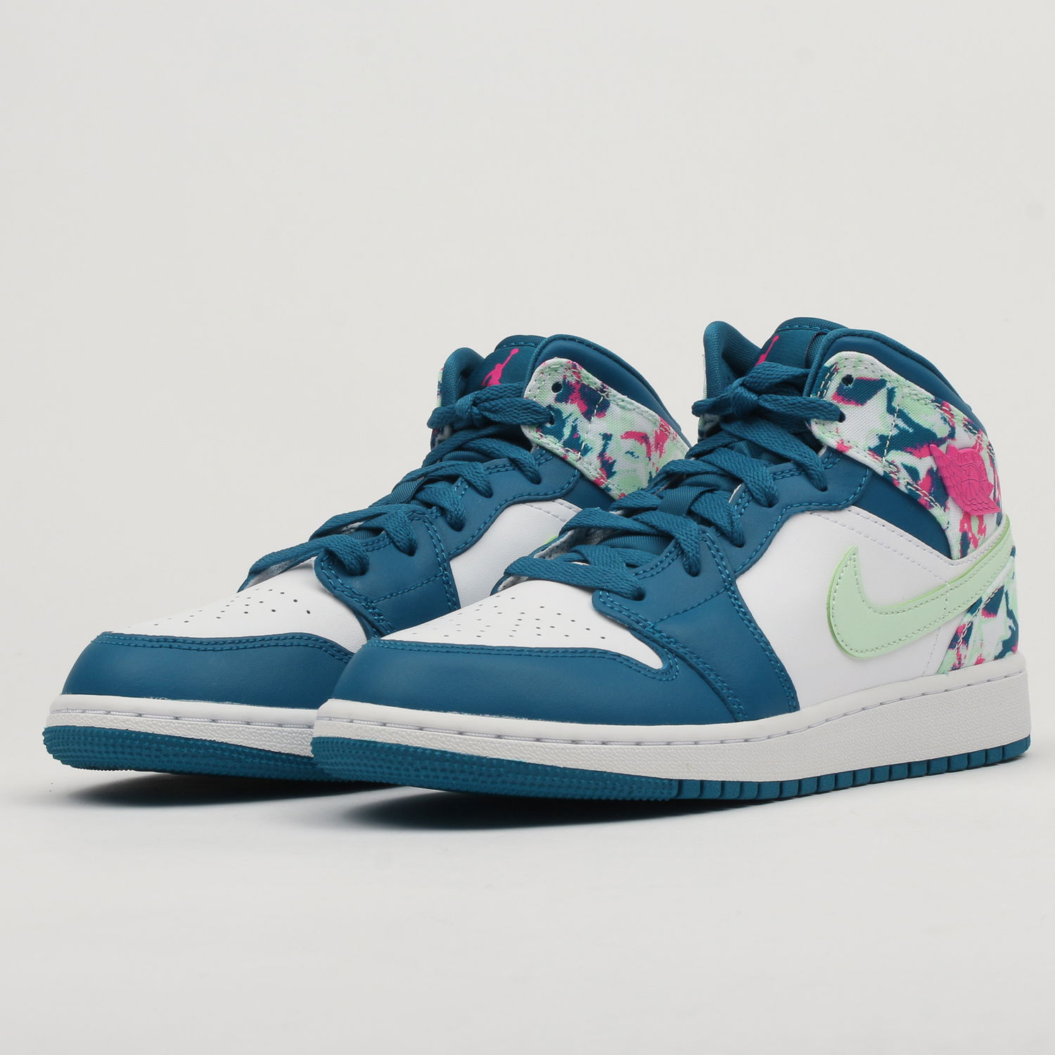 Tenisky a topánky Jordan Air Jordan 1 Mid ''Paint Stroke'' GS Tyrkysová | 555112-300, 1