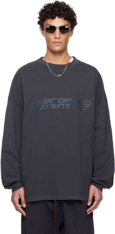 Tričko Fear of God Fear of God ESSENTIALS Holiday 90s Long Sleeve T-shirt Šedá | 125HO254571F, 0