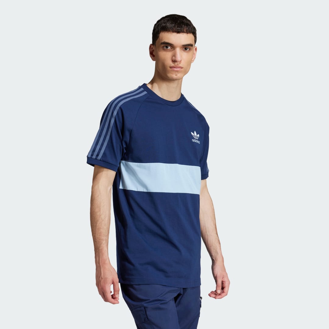 Tričko adidas Performance 3-Stripes Panel T-Shirt Modrá | JD4276, 0