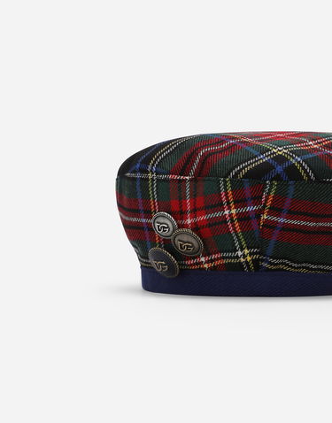 Baretka Dolce & Gabbana Dolce & Gabbana Tartan Beret with Logo Buttons Rôznofarebný | LB5H43FQMG9S8100, 2