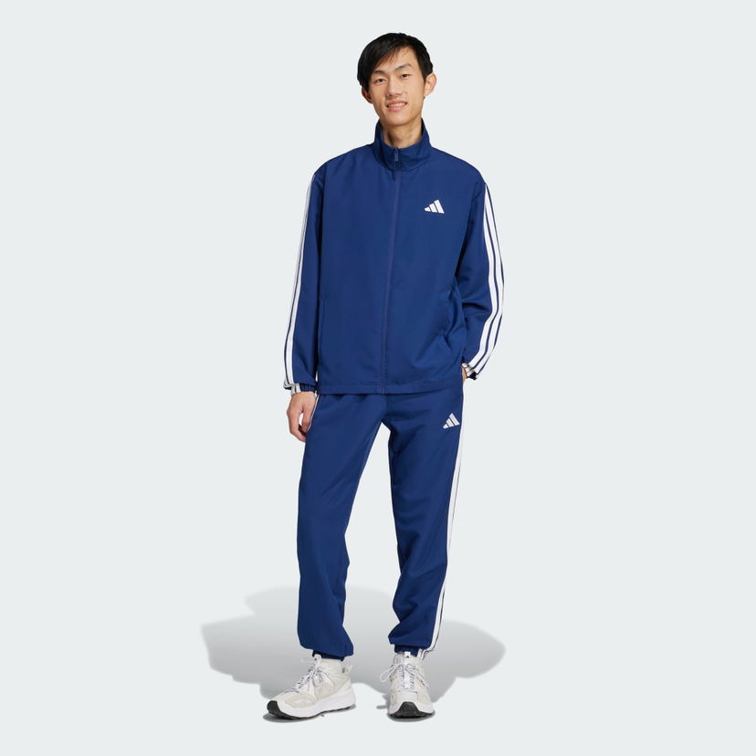 Súprava adidas Performance 3-Stripes Woven Tracksuit Modrá | JC5391