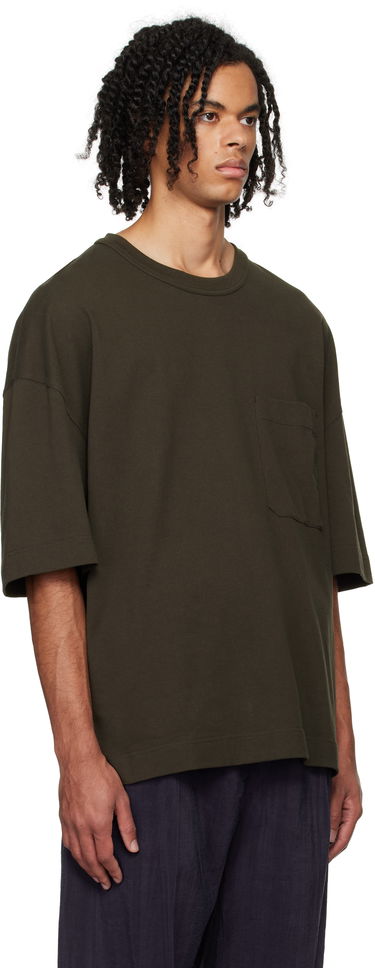 Tričko LEMAIRE Lemaire Short Sleeve T-Shirt With Pocket Zelené | TO1290 LJ1022, 1