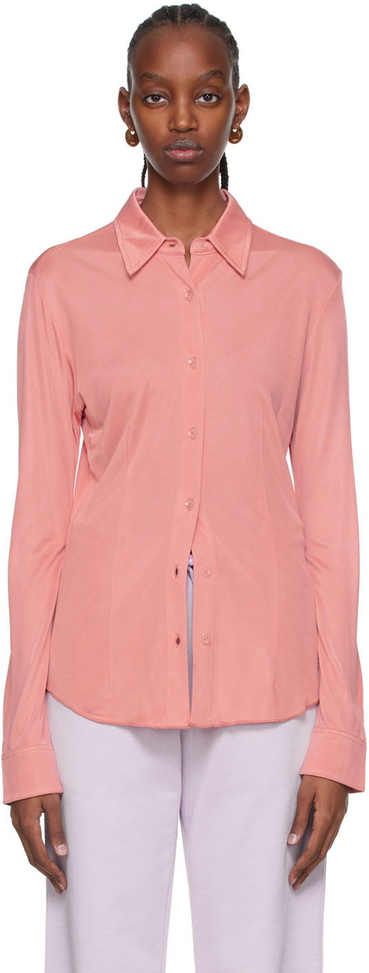 Košeľa Dries Van Noten Long Sleeve Button Up Shirt Ružová | 221-011197-4623, 0