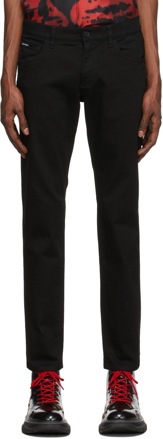 Džínsy Dolce & Gabbana Black Stretch Skinny Jeans Čierna | GY07CD G8CN9, 0