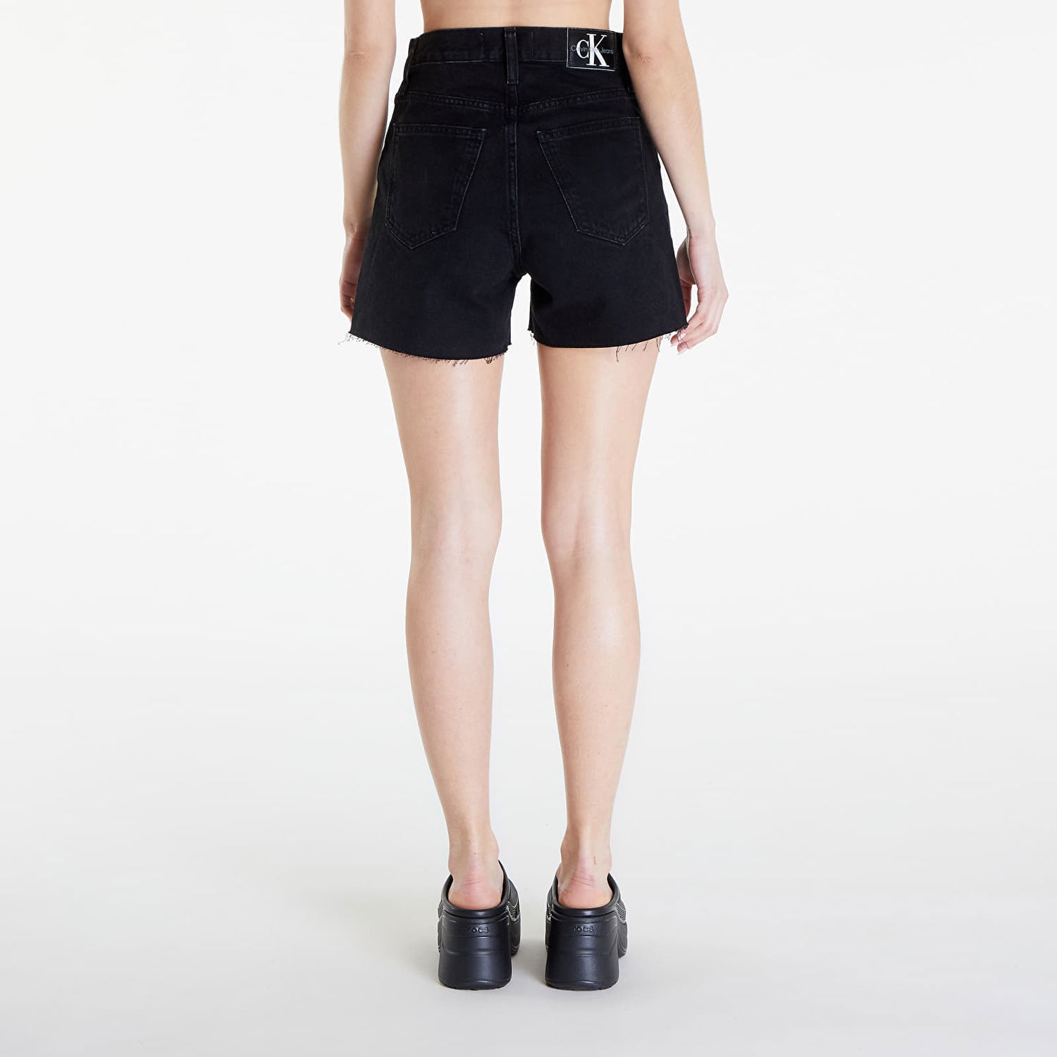 Šortky CALVIN KLEIN Jeans Mom Shorts Denim Black Čierna | J20J222812 1BY, 1