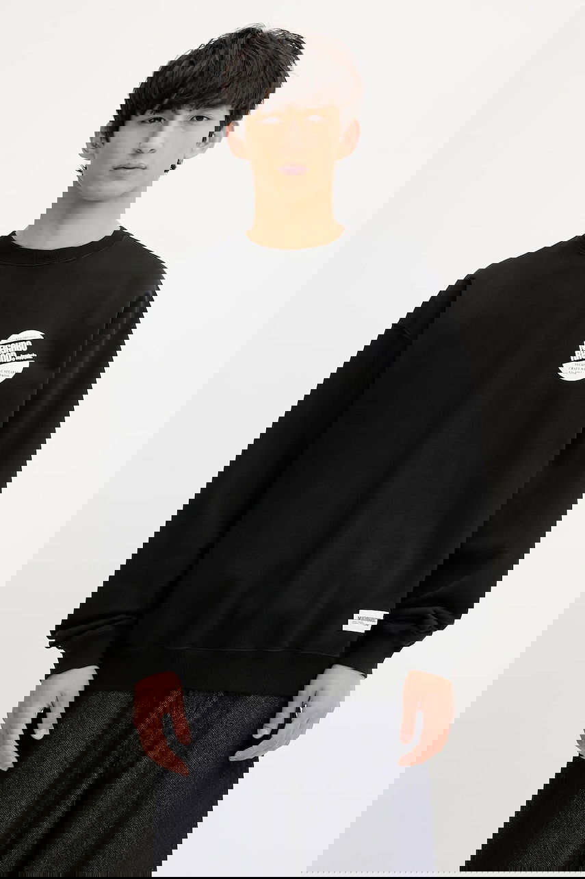 Mikina Neighborhood NEIGHBORHOOD Classic Long Sleeve Sweatshirt with Graphic Čierna | 251FPNH.CSM01, 0
