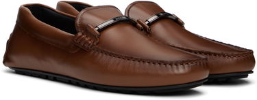 Tenisky a topánky BOSS Leather Loafers with Branded Hardware Čierna | 50548100, 5