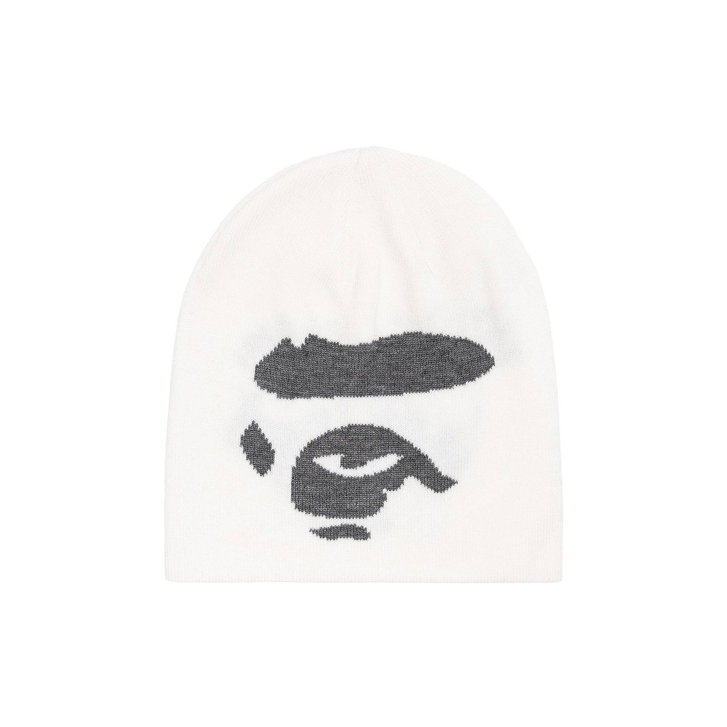 Kulicha BAPE Ape Face Knit Beanie Biela | 1G80 180 015 WHITE, 1