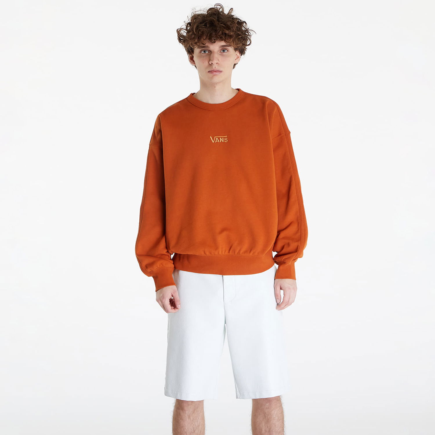 Mikina Vans Premium Standards Fleece LX Crew Hnedá | VN000GBWCYS1, 0
