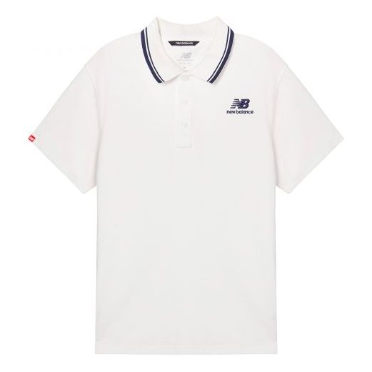 Polo tričko New Balance Classic Short Sleeve Polo Biela | AMT01983-WT