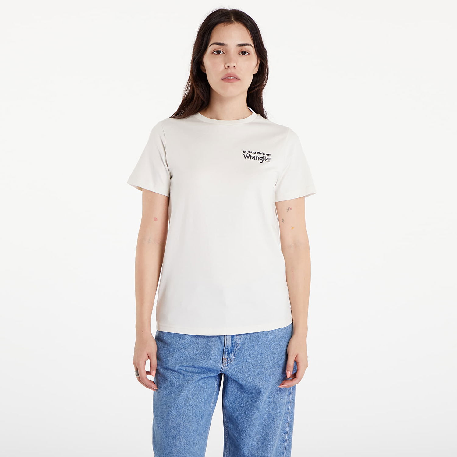Tričko Wrangler Graphic Tee Vintage White Biela | 112356428, 0