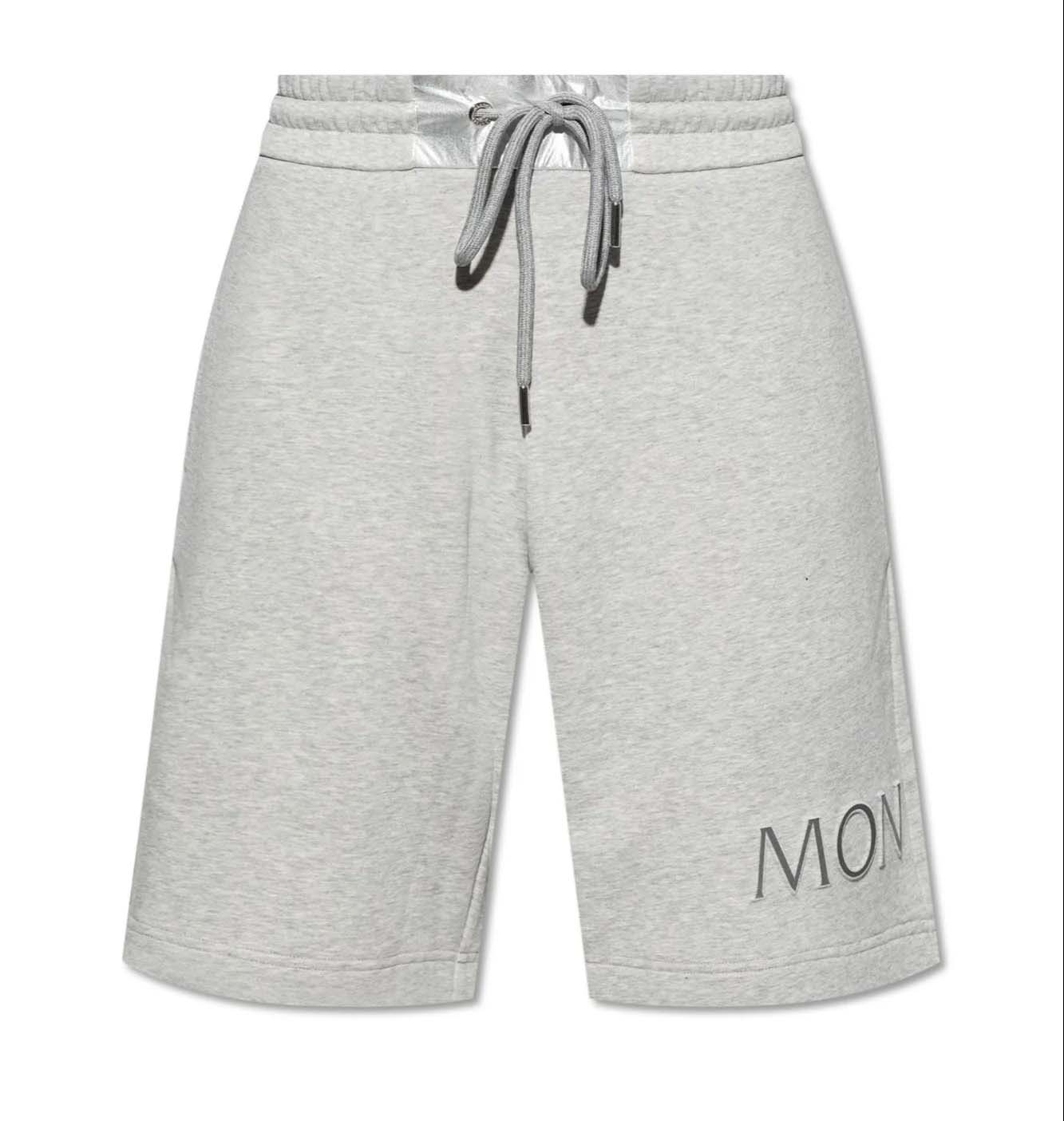 Šortky Moncler Logo Embroidered Drawstring Shorts Šedá | i20918h0000189a2l 986, 0