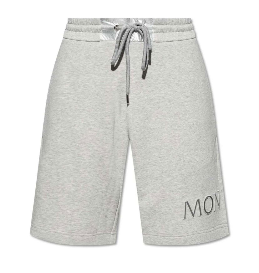 Šortky Moncler Logo Embroidered Drawstring Shorts Šedá | i20918h0000189a2l 986