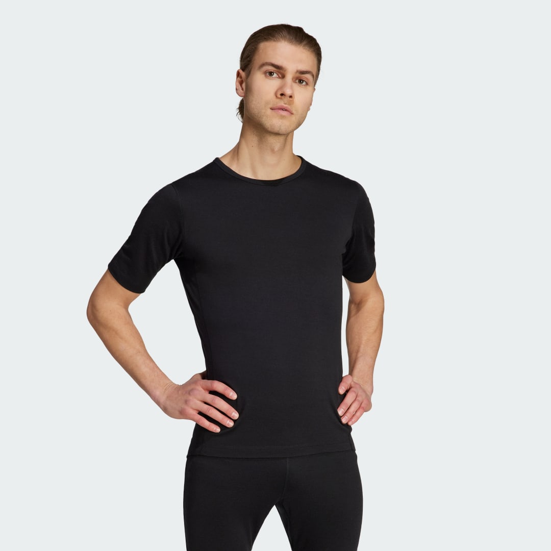 Tričko adidas Originals Terrex Xperior Merino 200 Baselayer Čierna | HZ8555, 1