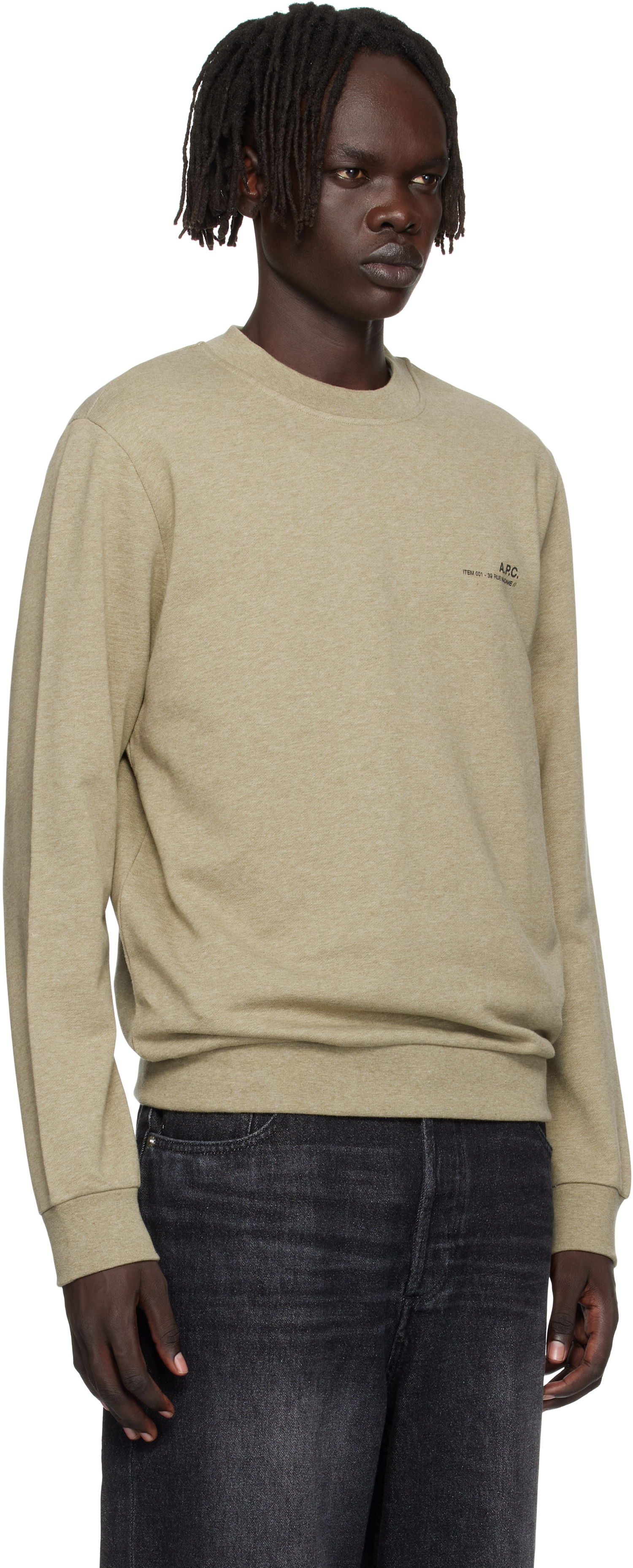 Mikina A.P.C. A.P.C. Standard Item Sweatshirt Zelené | COHGT-M27927, 1
