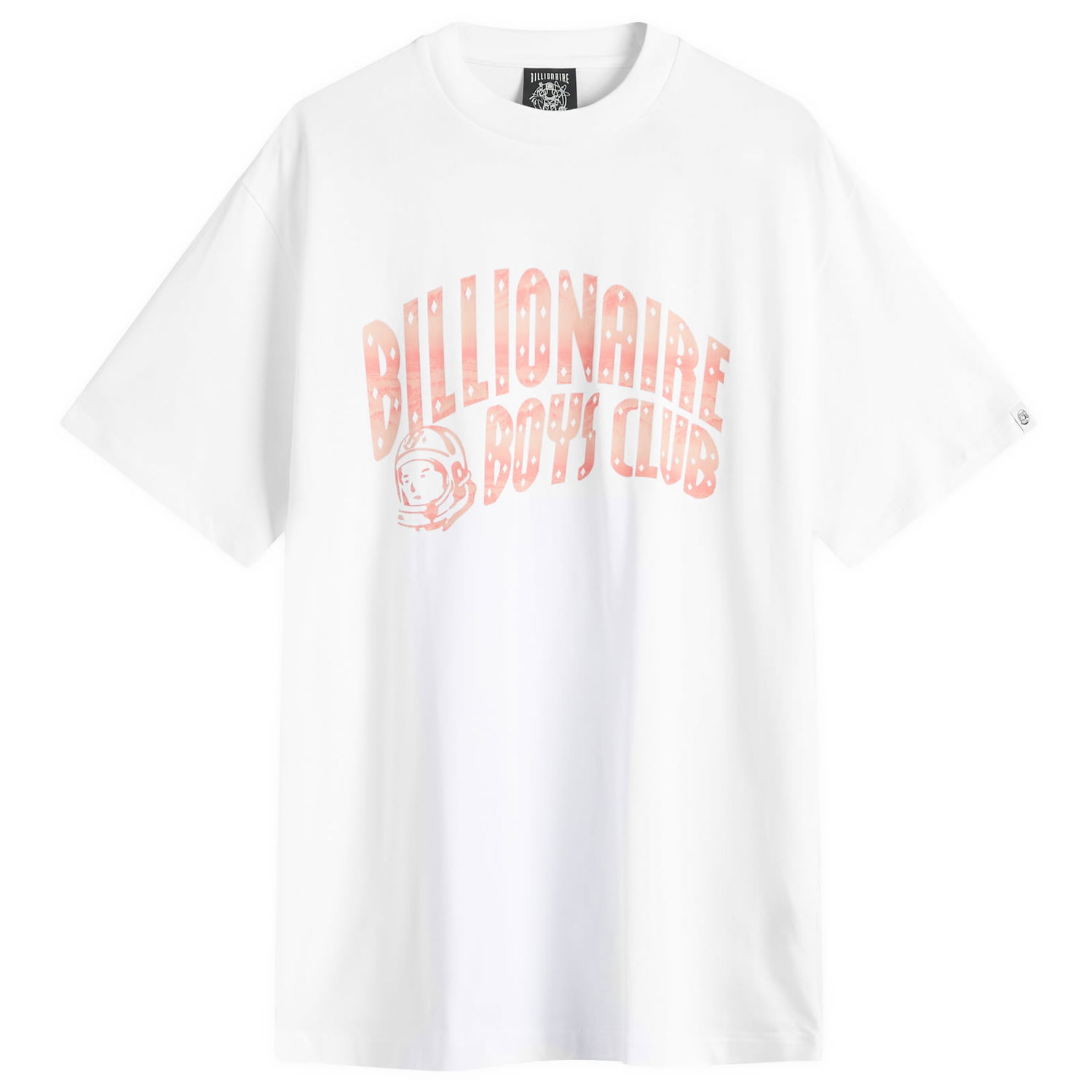 Tričko BILLIONAIRE BOYS CLUB Mountain Fill Arch Logo T-Shirt, Size Large Biela | B25154-WHT, 0