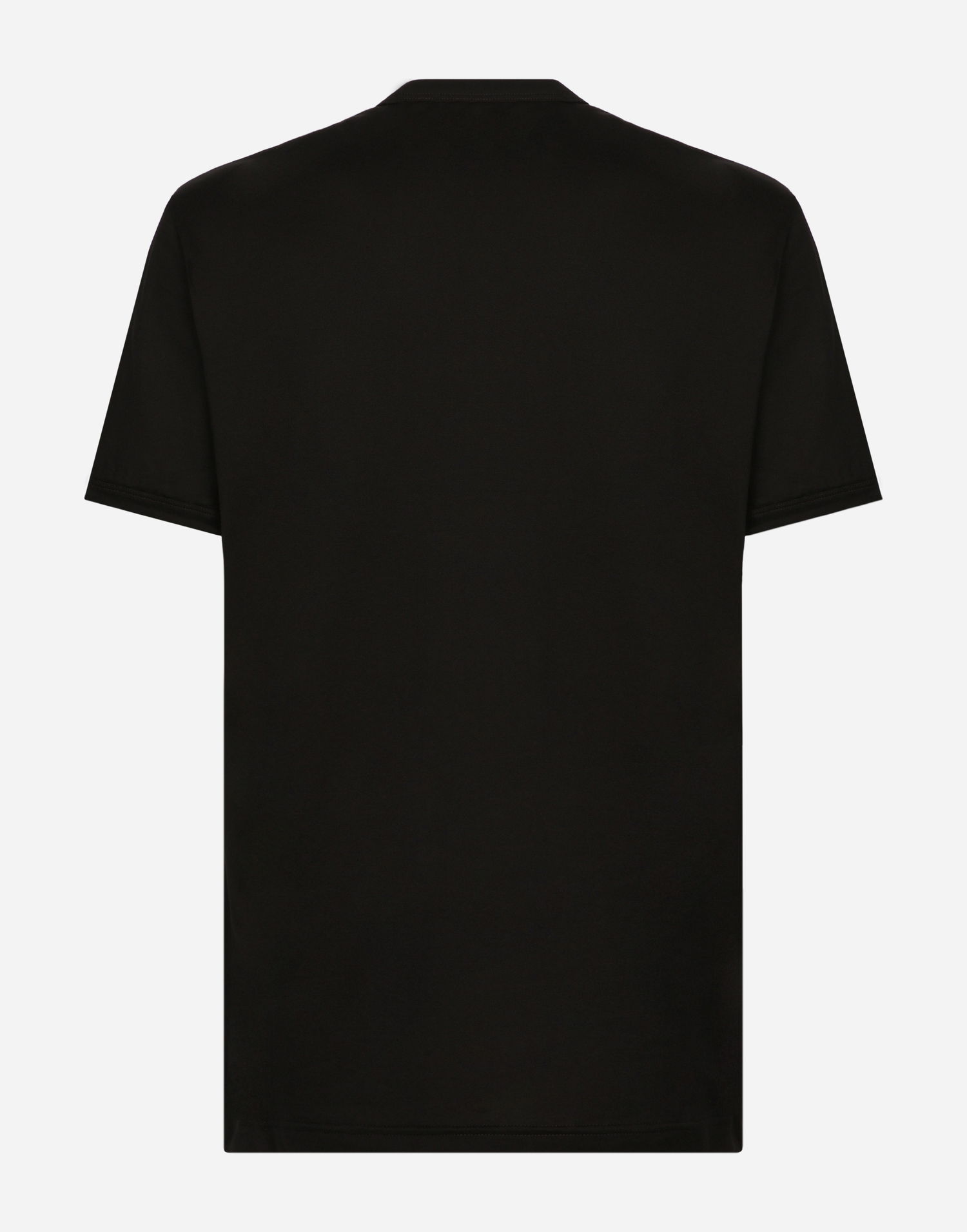 Tričko Dolce & Gabbana Cotton T-shirt With Heraldic Dg Patch Čierna | G8OU9ZFU7EQN0000, 1