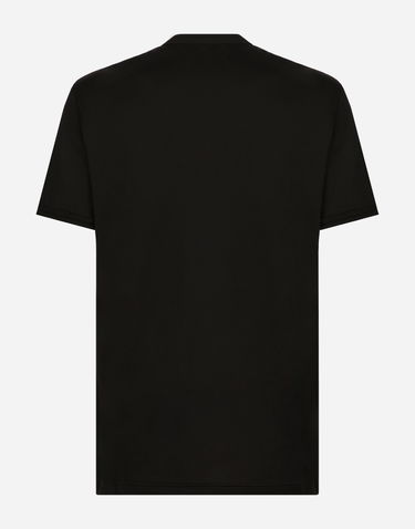 Tričko Dolce & Gabbana Cotton T-shirt With Heraldic Dg Patch Čierna | G8OU9ZFU7EQN0000, 1