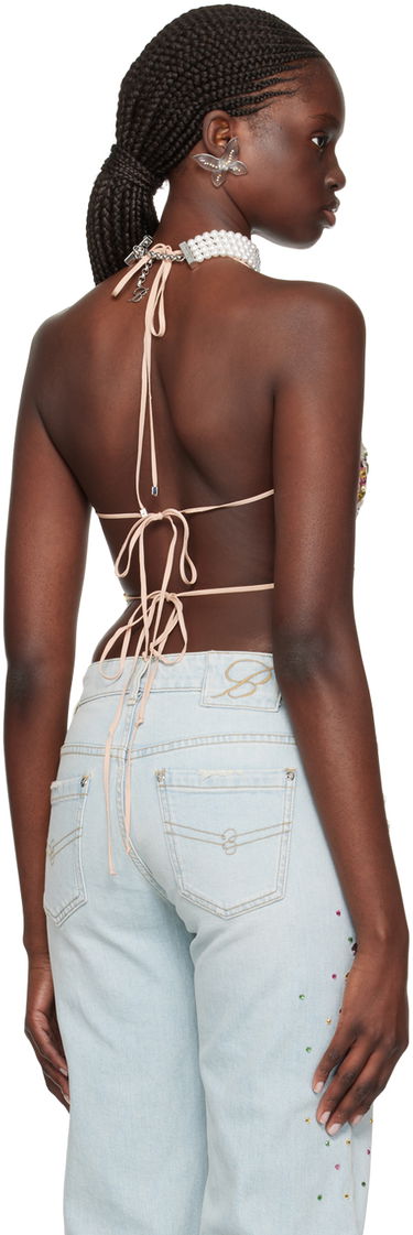Tielko Blumarine Blumarine Embellished Halter Top Rôznofarebný | P422C265A, 2
