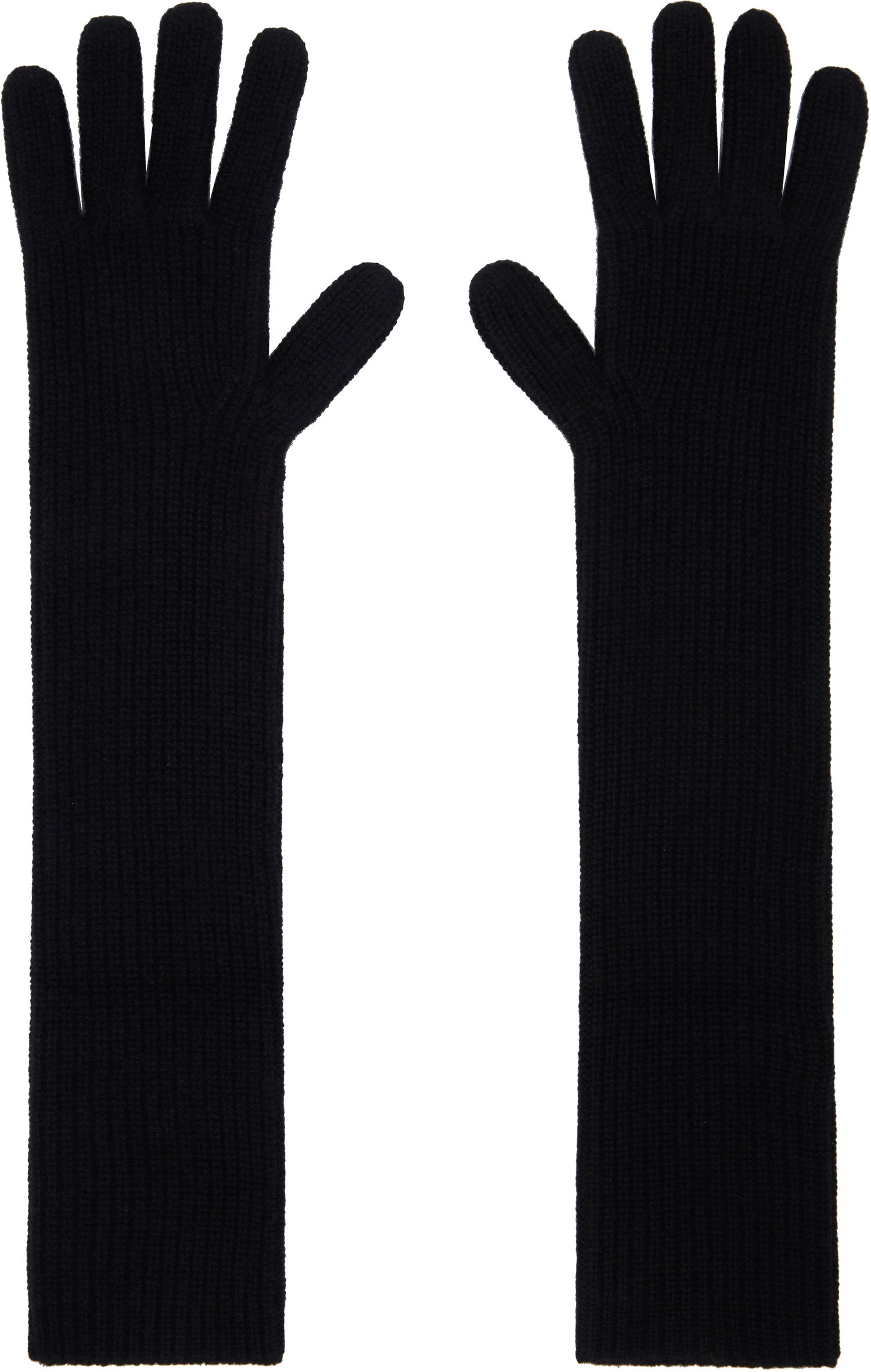 Rukavice Loulou de Saison Loulou de Saison Milos Cashmere Long Gloves Čierna | MILOS, 0
