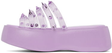 Starostlivosť o obuv Jean Paul Gaultier Jean Paul Gaultier Melissa Edition 'The Becky Punk Love' Platform Slides Fialová | 23/12-F-CS002-X033-29, 2