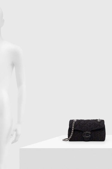 Kabelka Coach Coach Quilted Denim Shoulder Bag Čierna | CR704, 7