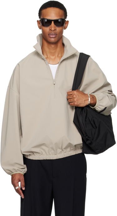 Bunda Fear of God Fear of God ESSENTIALS Sporty Half-Zip Jacket Béžová | 202SP256721F, 0
