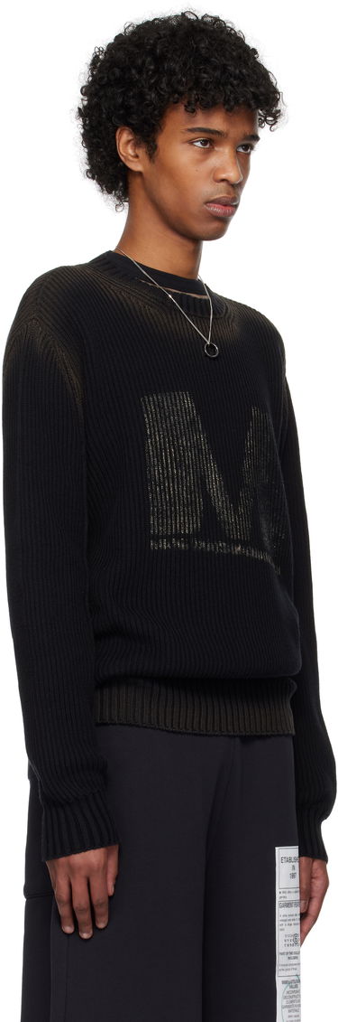 Sveter Maison Margiela MM6 Maison Margiela Crewneck Sweater Čierna | SH0HL0024 M13079, 1