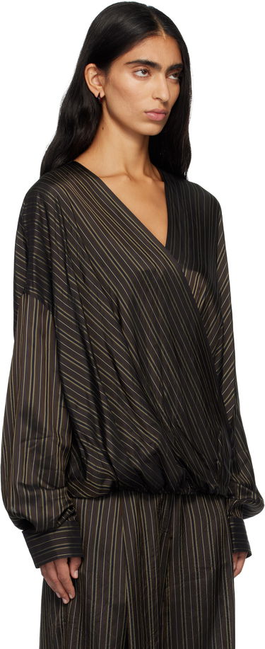 Košeľa Dries Van Noten Dries Van Noten Striped Long Sleeve Wrap Shirt Hnedá | 252-010715-2267, 1