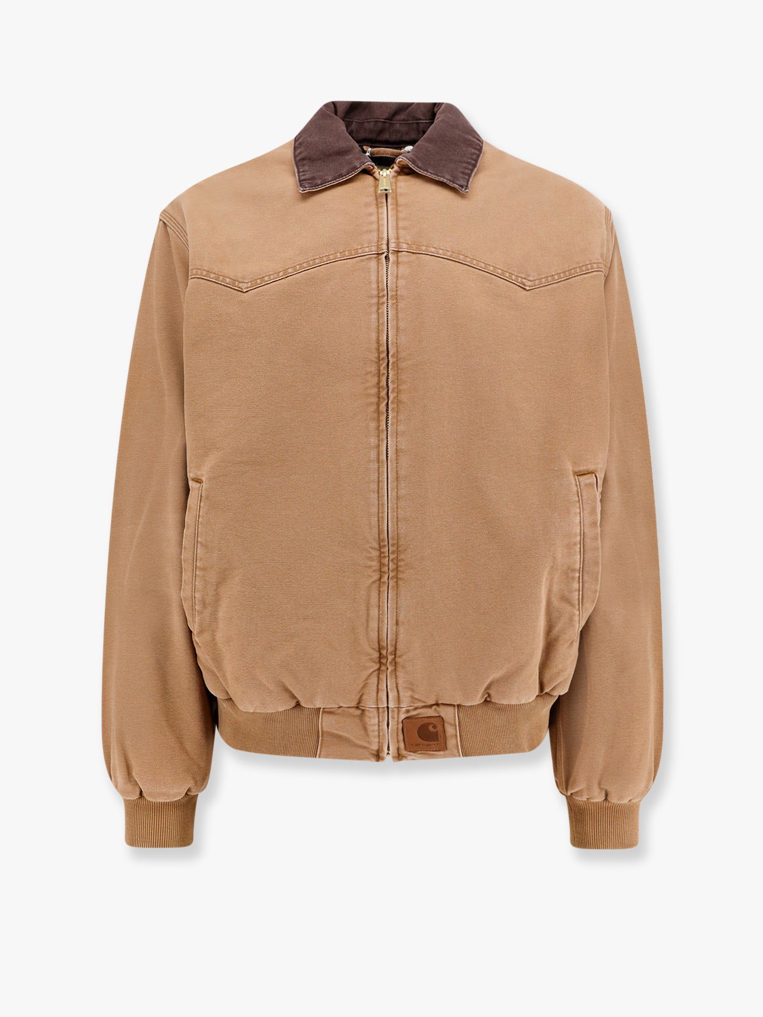 Bomber bunda Carhartt WIP Men's Brown Corduroy Collar Zip Up Jacket Hnedá | I03431700S4O, 0