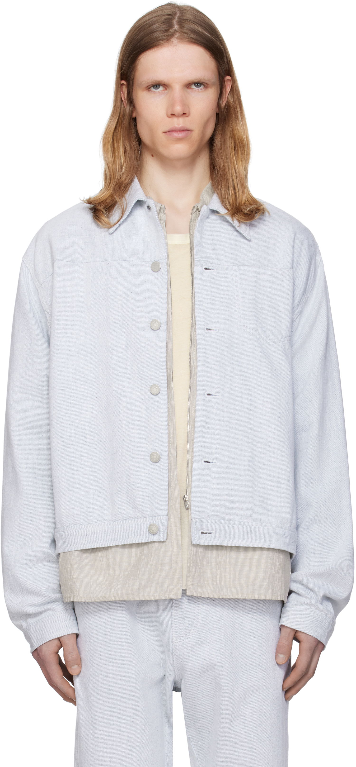 Bunda Post Archive Faction (PAF) PAF 8.0 Right Denim Jacket Modrá | 8.0 ODJR-LG, 0