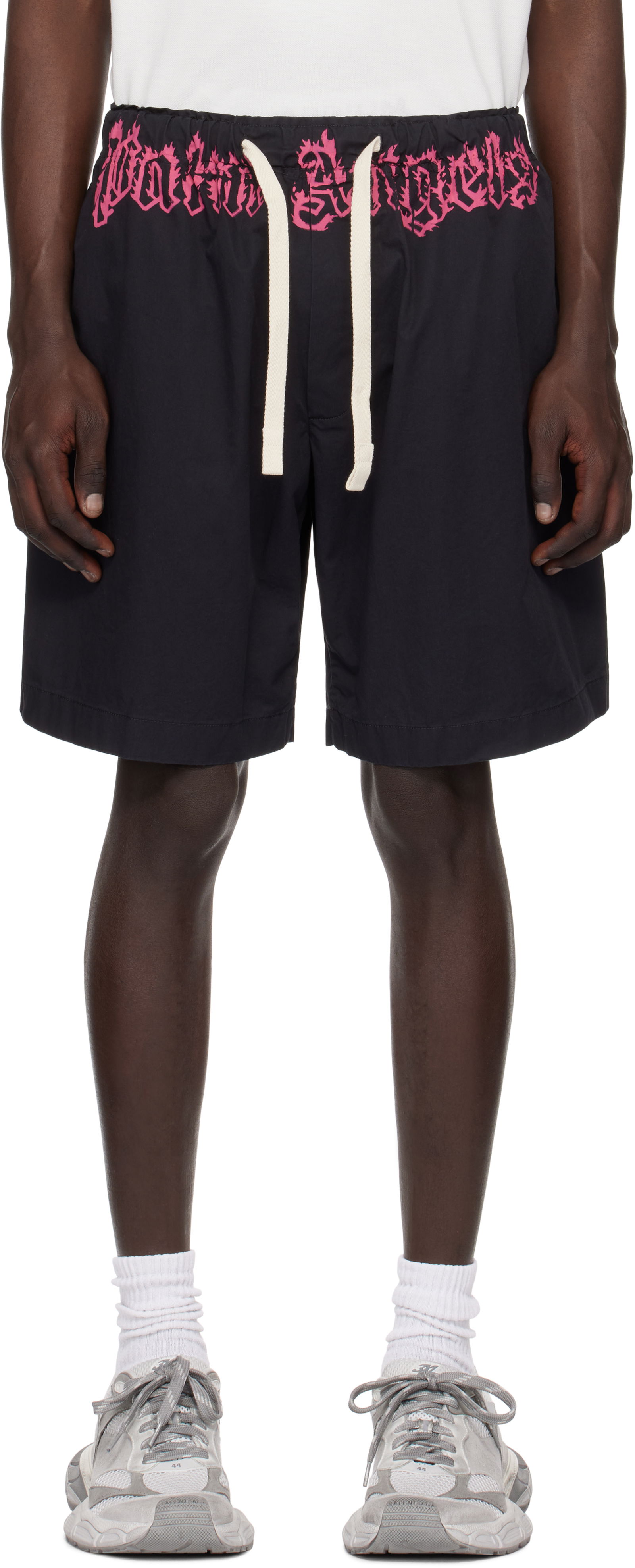 Waist Logo Print Shorts