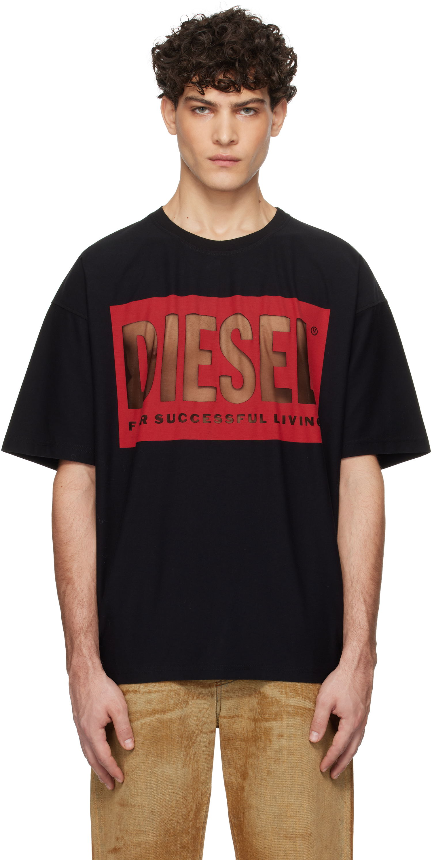 Tričko Diesel Black T-Boxt-S4 Graphic T-Shirt Čierna | A17099-0SHAY-9XX, 0