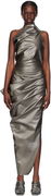Rick Owens Draped One-Shoulder Maxi Dress