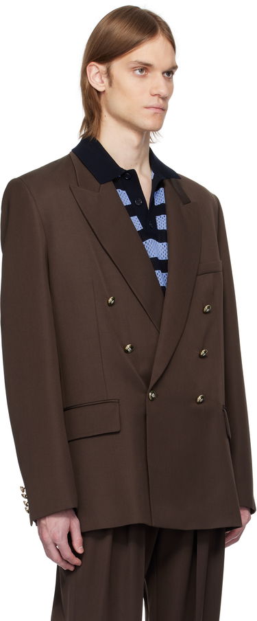 Bunda Casablanca Casablanca Wool Double Breasted Blazer Hnedá | MS25-JK-363-01, 1